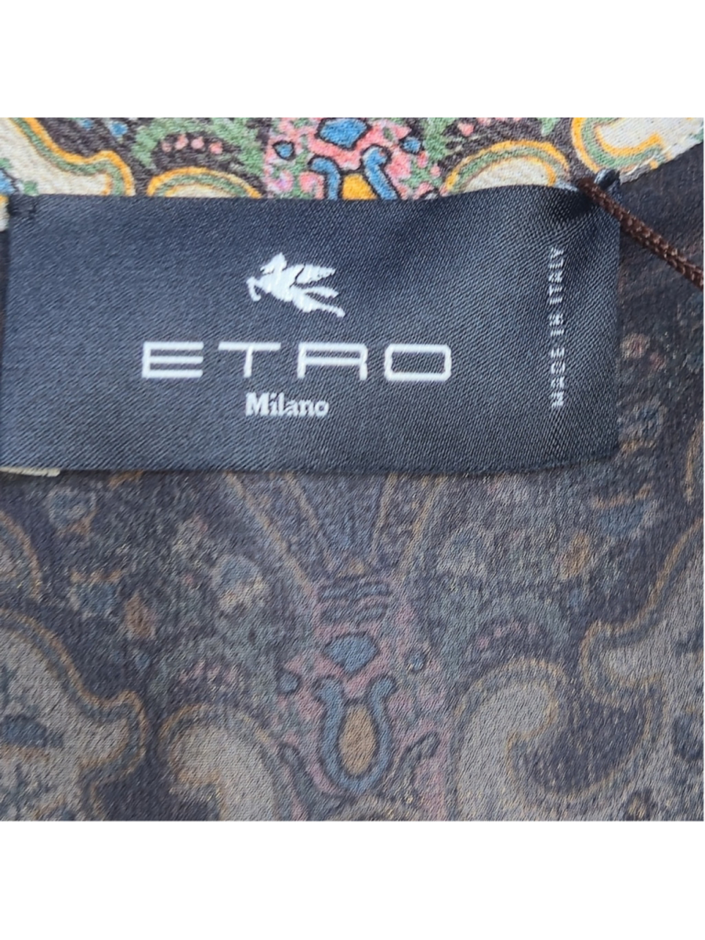 NWT ETRO Paisley Print Ruffle Maxi Dress Size IT 42 US 6 Style 1529895 - Picture 3 of 14